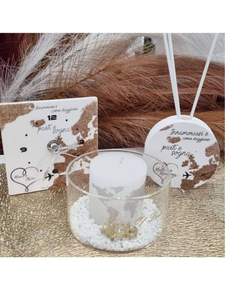 Bomboniere utili linea viaggio personalizzate con i nomi