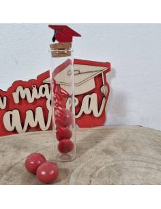 Portaconfetti laurea tocco spillone nel tappo