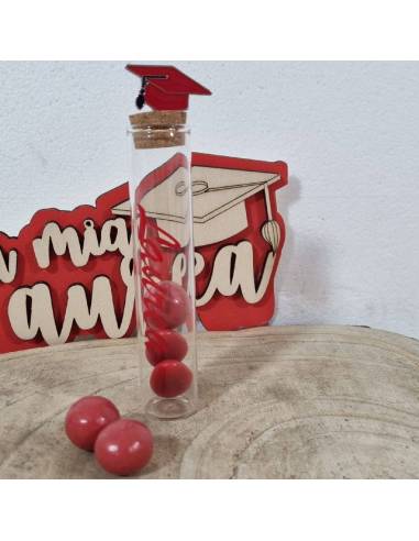 Portaconfetti laurea tocco spillone nel tappo