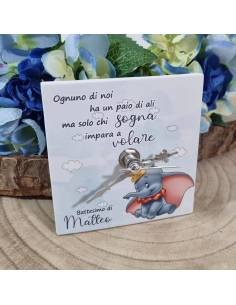 Bomboniere Battesimo personalizzate elefantino orologio