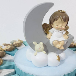 Torta bomboniere con angioletti calamite nascita battesimo comunione maschio 2