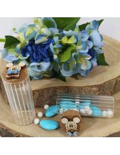 Portaconfetti 30pz bomboniere nascita topolino vasetti in vetro