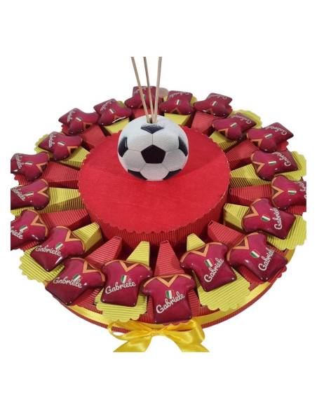 Torta Bomboniere calcia Roma calamite maglietta personalizzate con nome