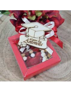 Bomboniere laurea personalizzate tocco con nome