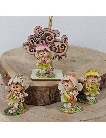 Profumatori bomboniere albero della vita folletti follettine con nome personalizzato