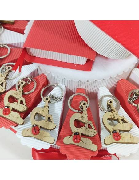 Torta portaconfetti bomboniere laurea biologia scienze portachiavi microscopio