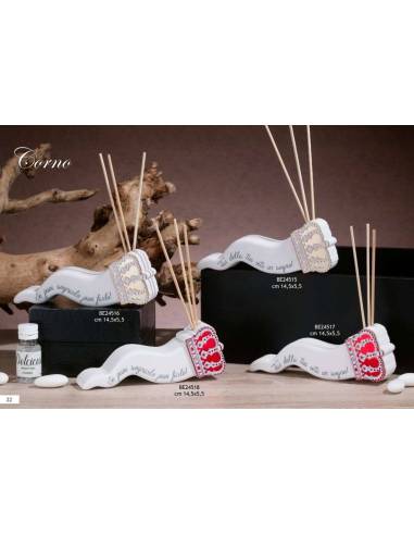 Profumatore ambiente Dolcicose corno frase con corona Linea Corno