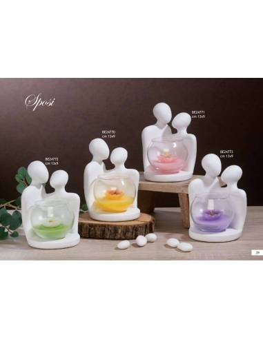 Bomboniere matrimonio Dolcicose sposi stilizzati Linea Sposi