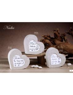 Bomboniere Dolcicose lampada cuore dettagli floreali Linea Nadia