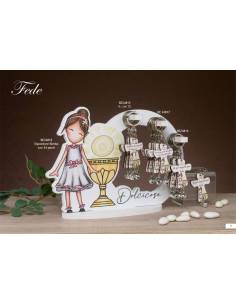 Bomboniere Comunione Dolcicose portachiavi croce Linea Fede