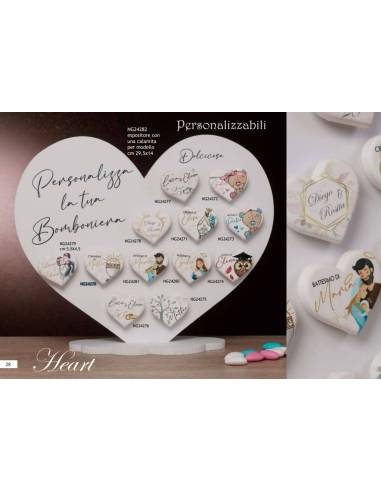 Bomboniere calamite personalizzate Dolcicose cuore Linea Heart