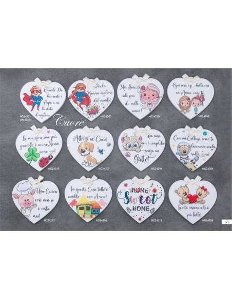 Dolcicose bomboniere cuore frase con fiocco Linea Cuore