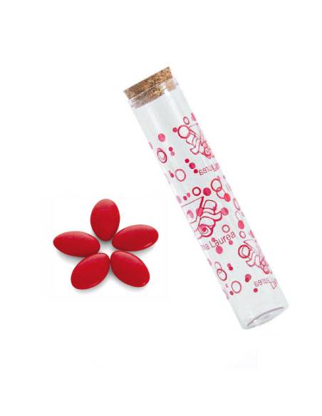 Provette bomboniere laurea in vetro tappo in sughero