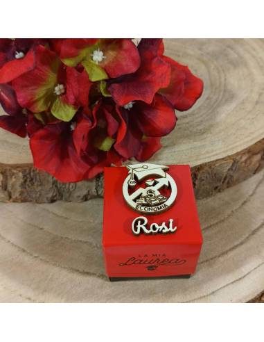 Scatoline laurea Economia personalizzate con nome