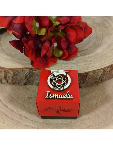 Scatolina per confetti laurea chimica personalizzate con nome laureando/a