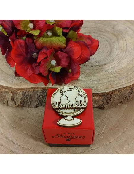 Bomboniere laurea scatoline mappamondo personalizzate