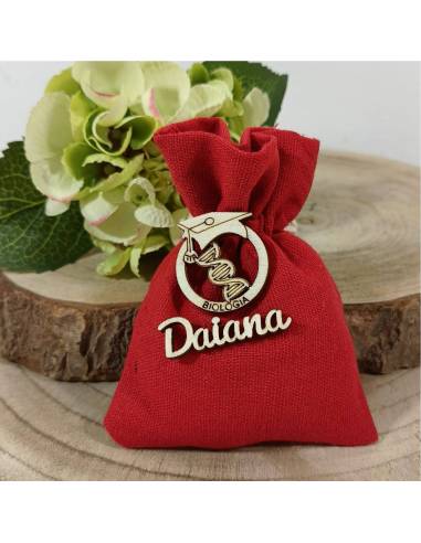 Bomboniere laurea biologia DNA sacchetti laurea offerta online