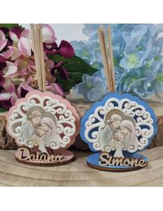 Stock bomboniere profumatori Battesimo personalizzate albero della vita