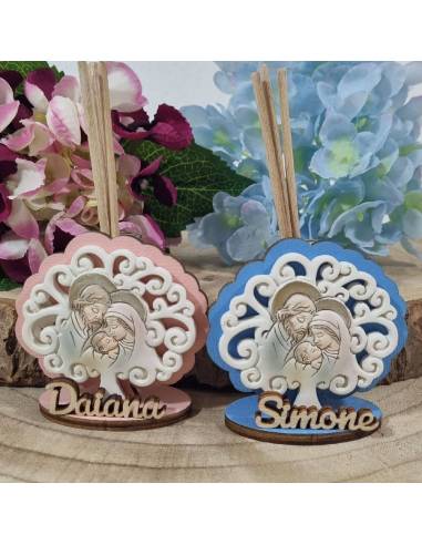 Stock bomboniere profumatori Battesimo personalizzate albero della vita
