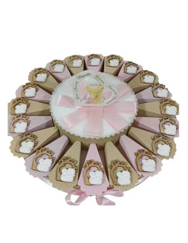 Bomboniere per Prima Comunione bambina albero della vita gessetto