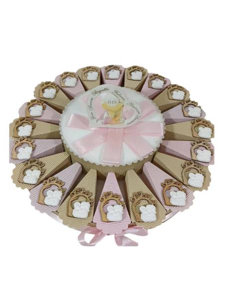 Bomboniere per Prima Comunione bambina albero della vita gessetto