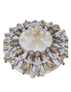 Bomboniere Prima Comunione portachiavi Bambina preghiera Tao 2