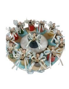 Candele bomboniere Comunione torta portaconfetti maschio 2