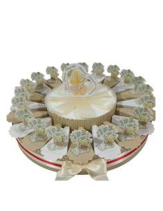 Torta bomboniera Cresima albero della vita immagine sacra