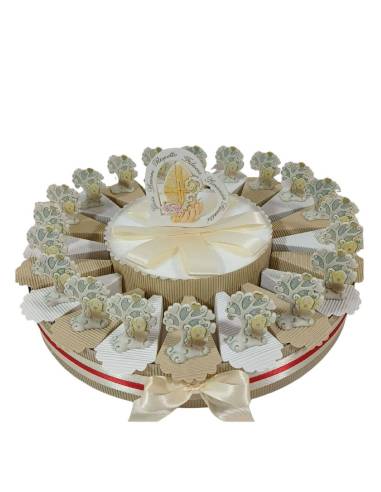 Torta bomboniera Cresima albero della vita immagine sacra