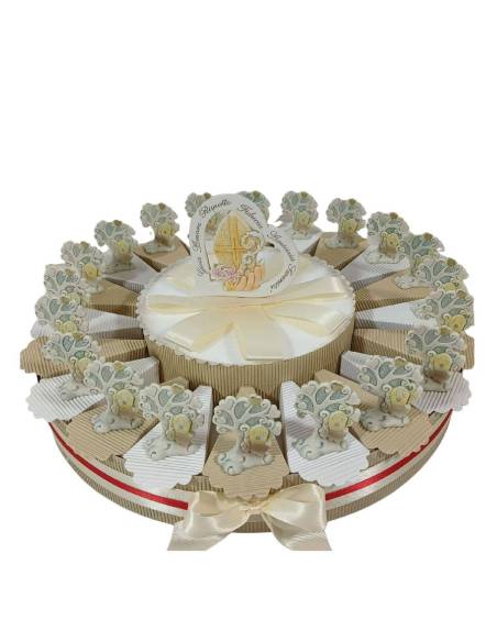 Torta bomboniera Cresima albero della vita immagine sacra