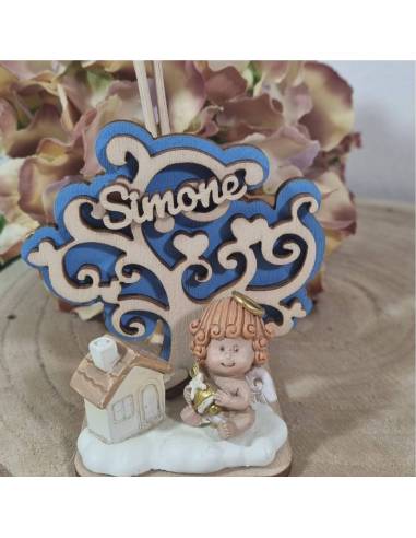 Bomboniera profumatore angioletti musicisti assortiti con campana