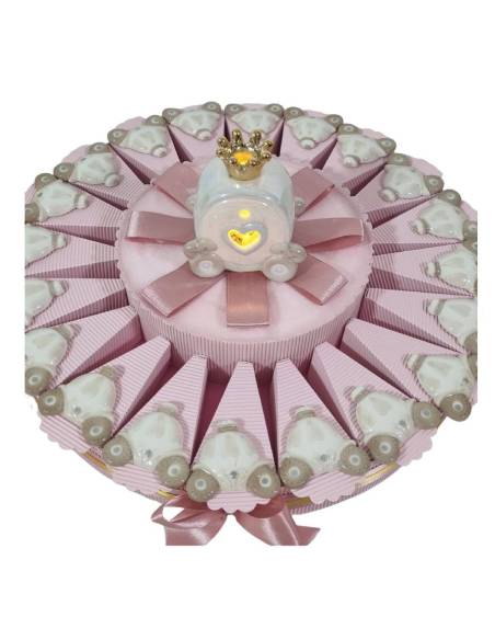 Torta bomboniere carrozza magnete ceramica lucida