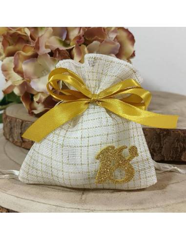 Sacchetti 18 anni dorati ideali per festa tema oro