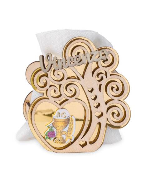 Albero della vita scatoline portaconfetti comunione in legno