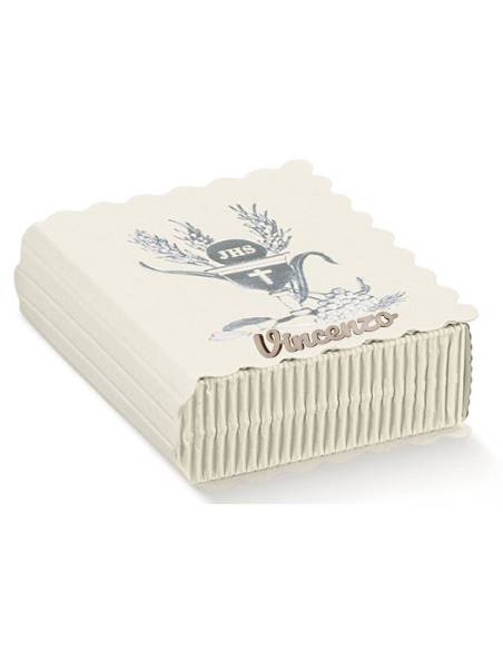 libro portaconfetti Comunione personalizzato con nome in legno