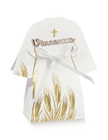 Originali portaconfetti Comunione tunica scatolina personalizzata con nome