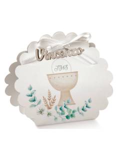 Scatoline portaconfetti economiche prima comunione personalizzate nome festeggiato