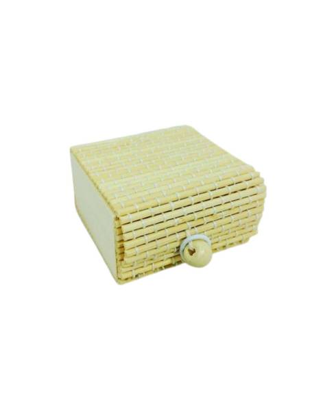 Scatolina portaconfetti in bambù per confetti bomboniere