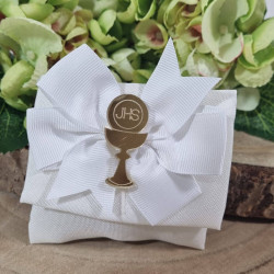 Sacchetti bomboniere Comunione calice e Ostia dorato