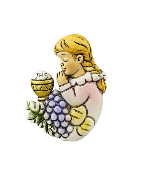 Bomboniere Comunione bambina calamita Eucarestia calice oro