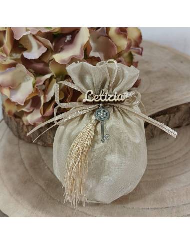 Sacchetti portaconfetti offerta online con chiave strass