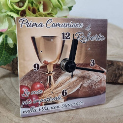 Bomboniere Prima Comunione orologio personalizzato con nome
