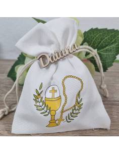 Sacchetti Comunione economici con stampa sacra