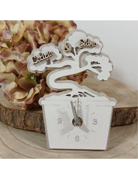 Bomboniere Matrimonio Economiche orologio bonsai personalizzato