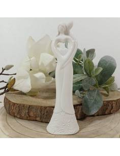 Stock Bomboniere Matrimonio sposi stilizzati porcellana bianca