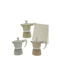 Bomboniera utile caffettiera matrimonio cuori e farfalle complete di inviti matrimonio