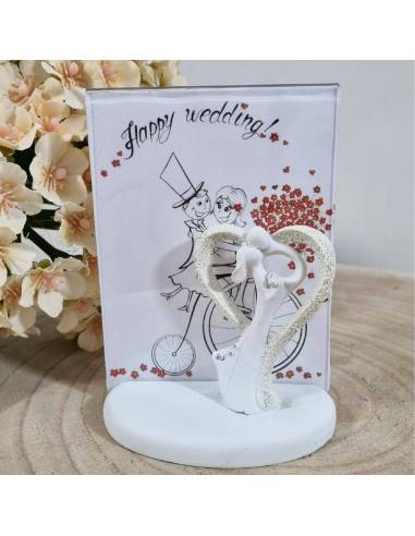 Bomboniere matrimonio sposi stilizzati portafoto