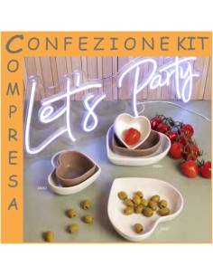 Ciotole bomboniere matrimonio Claraluna cuore