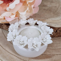 Candele bomboniere Yankee Candle portacandela ceramica bianca