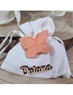 Sacchetti portaconfetti bomboniere pensione farfalla gessetto